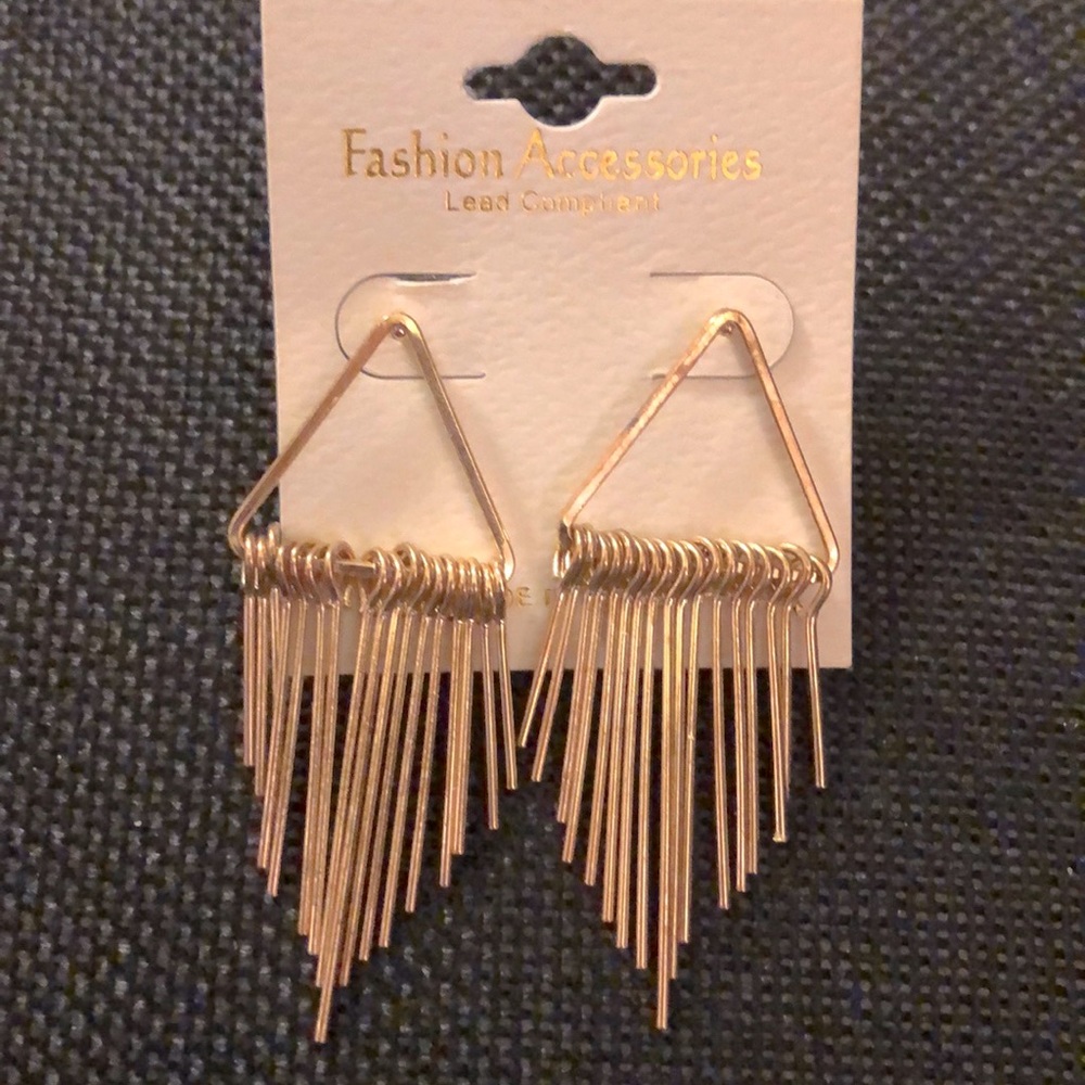Dangling earrings.